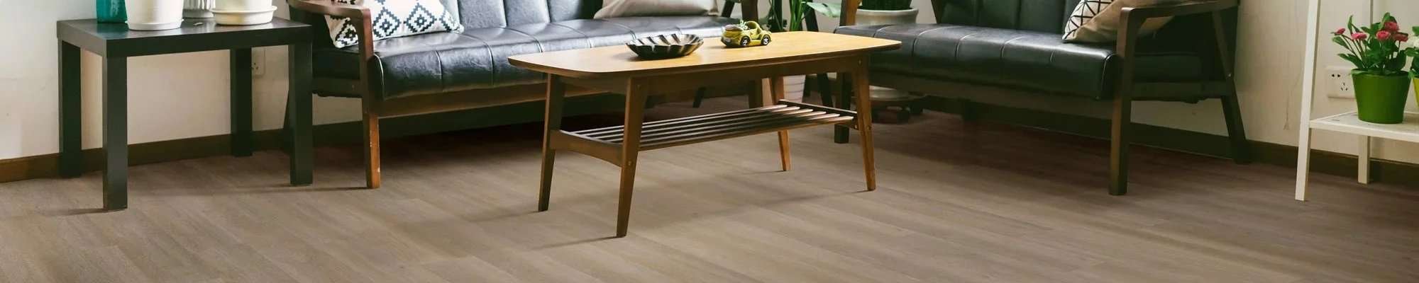 Modern laminate flooring in a stylish San Diego home