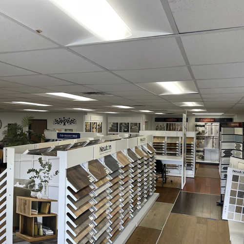 Hardwood Flooring Display at Geneva Flooring in San Diego